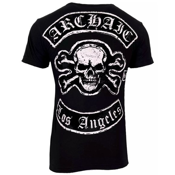 Archaic Affliction Men's T-Shirt Short Sleeve KING Cross Biker - Picture 9 of 9